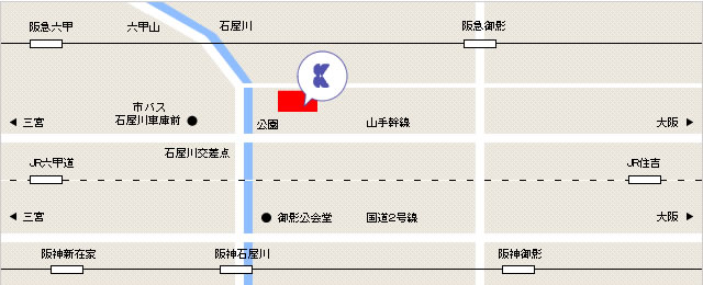 レンタルオフィス　KINDO　アクセスマップ